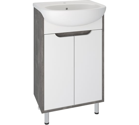 Изображение товара Тумба Runo Эко 50 железный камень под умывальник Уют 50 00-00001337