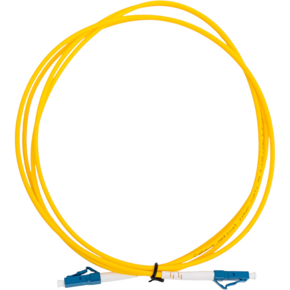 Изображение товара Оптический патч-корд Cabeus LC-LC 2м SM 9/125 LSZH желтый