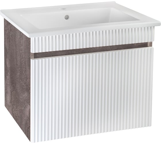 Изображение товара Тумба Runo Руно Модена 65 железный камень под умывальник Оскар 65 00-00001424