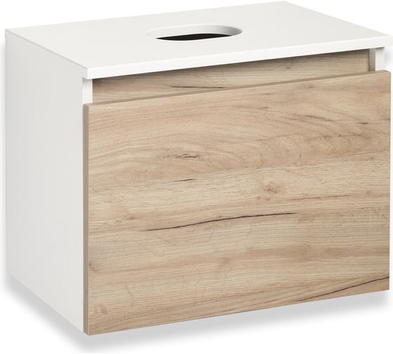 Изображение товара Тумба под накладной умывальник Runo Бари 50 крафт дуб 00-00001373