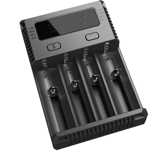 Изображение товара Зарядное устройство Nitecore i4 18650/16340 на 4АКБ Intellicharge V2 Совместим с Li-ion и Ni-MH/Ni-Cd аккумуляторами с автоматическим определением 15364