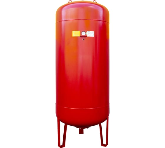 Изображение товара Бак вертикальный CRUWA 1500 л с ножками и манометром 10 бар присоед. 2" красный замен. мембрана epdm пр-во by oren/турция/ CRW 1500 VM RED