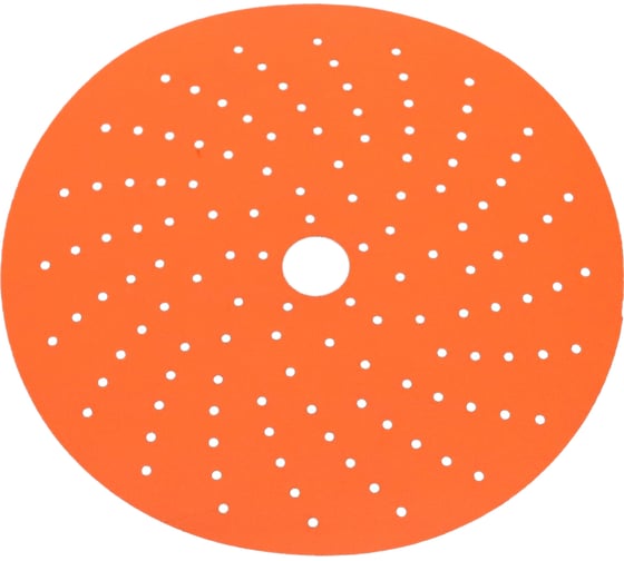 Изображение товара Диск шлифовальный на бумажной основе 518 Orange Ceramic Multi holes Р80 (5 шт; 150 мм) SANDWOX 518.150.080.LC.5