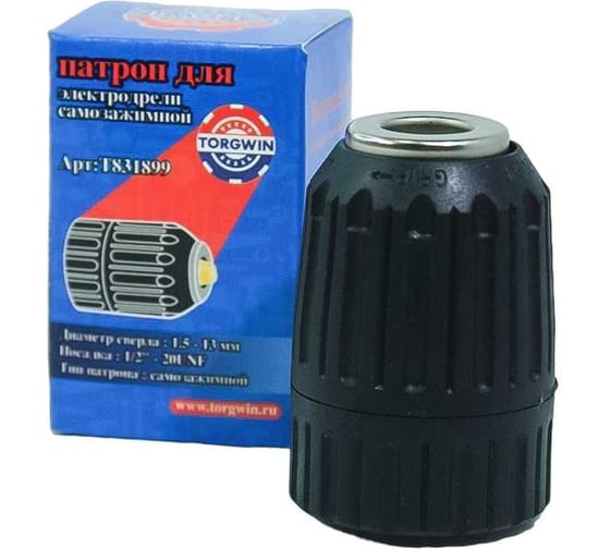 Изображение товара Патрон самозажимной 1.5-13 мм, 1/2 - 20 UNF TORGWIN T831899