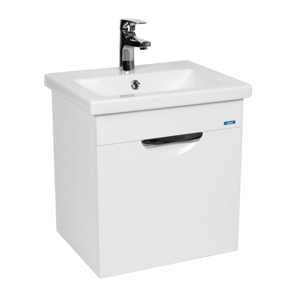 Изображение товара Подвесная тумба Viant Барселона como 50 с ящиком белый современный дизайн