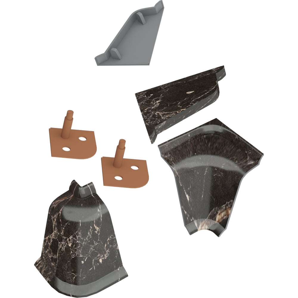 Изображение товара Комплект аксессуаров к LB 37 KORNER краш мрамор марквина черный