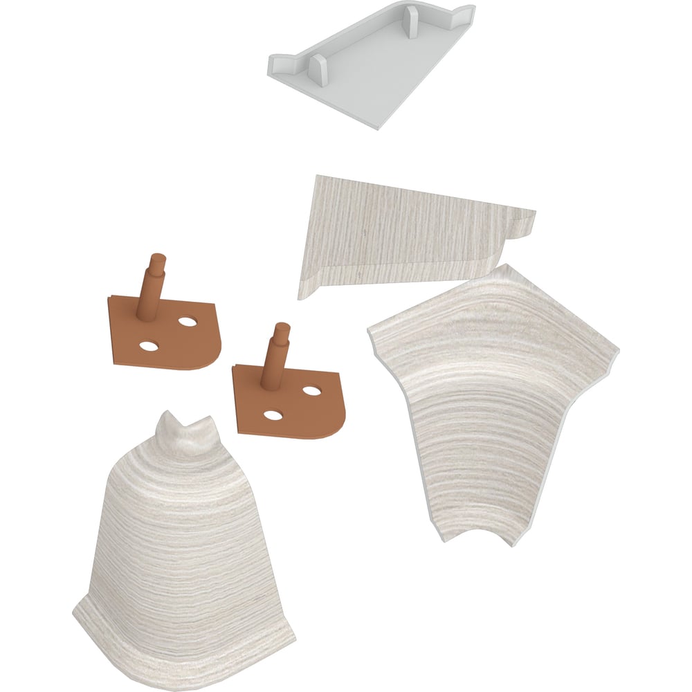 Изображение товара Комплект аксессуаров к LB 37 KORNER краш риголетто светлый 4 шт.