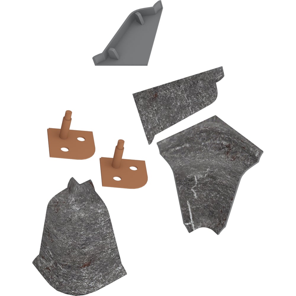 Изображение товара Комплект аксессуаров к LB 37 KORNER краш мрамор марквина серый