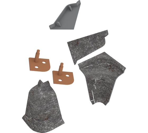 Изображение товара Комплект аксессуаров к LB 37 KORNER краш мрамор марквина серый 6074 20-37-9-M-6074