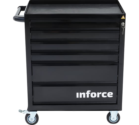 Изображение товара Инструментальная тележка, 6 ящиков, габариты без упаковки 745х465х825мм Inforce 06-01-15