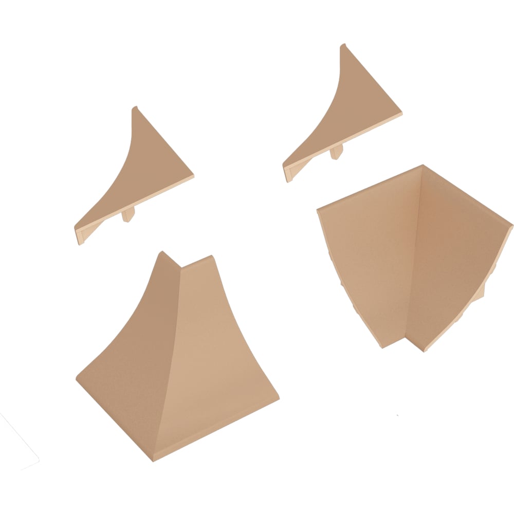 Изображение товара Комплект аксессуаров к LB 23 KORNER риголетто светлый 4 шт пластик