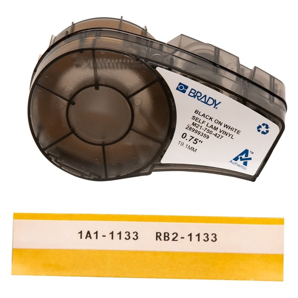 Изображение товара Самоламинирующийся кабельный маркер BRADY M21-750-427 19.05мм 4.3м винил