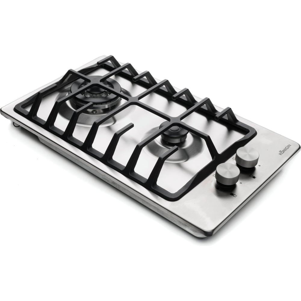 Изображение товара Газовая варочная панель KONIGIN 204005 2 конфорки нержавеющая сталь