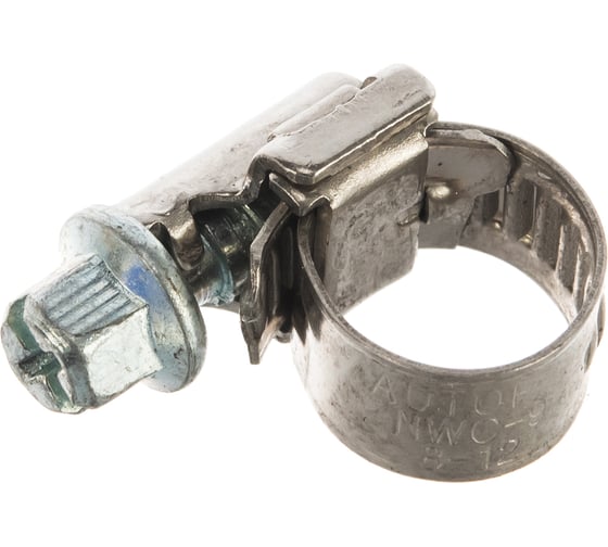 Изображение товара Червячные хомуты AutoFix 8-12/9мм W2 улучшенный замок 100 шт. NWC-9 8-12