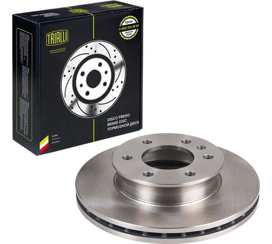 Изображение товара Диск тормозной передний для автомобилей Mercedes Sprinter (06-) / VW Crafter (06-) d=300 (2 шт.) TRIALLI DF 190409