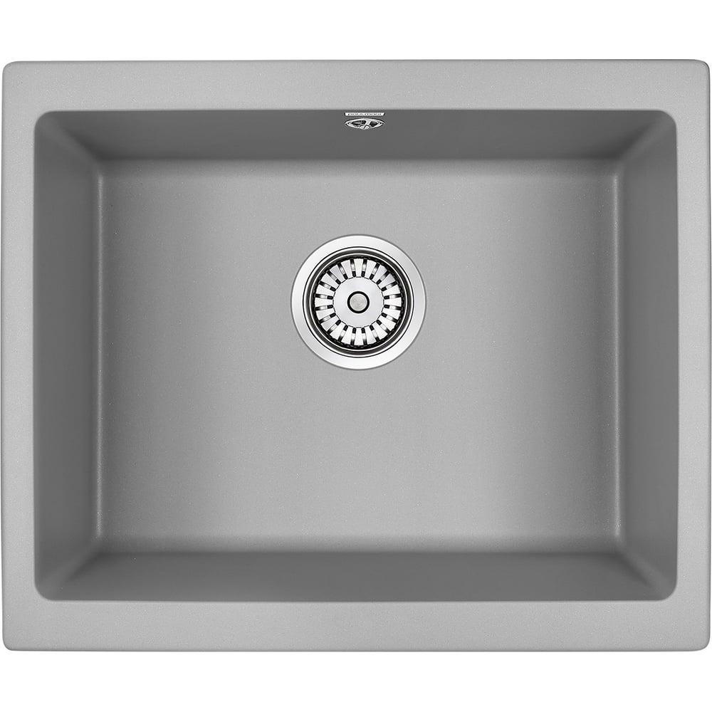 Изображение товара Гранитная мойка Paulmark GERA 60 серый металлик для подстольного монтажа