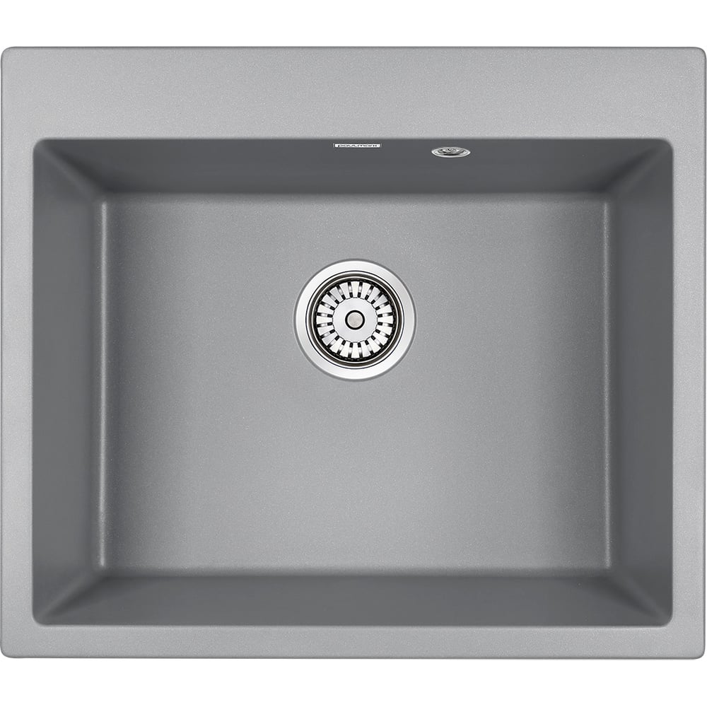 Изображение товара Гранитная мойка Paulmark KANTE 60 серый металлик 600x520 мм