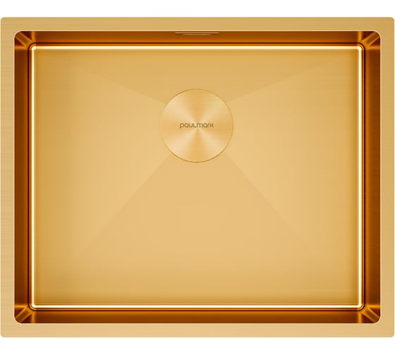 Изображение товара Мойка Paulmark NEXT-540, ,брашированное золото, 540х440мм,1,2 мм PM215444-BG