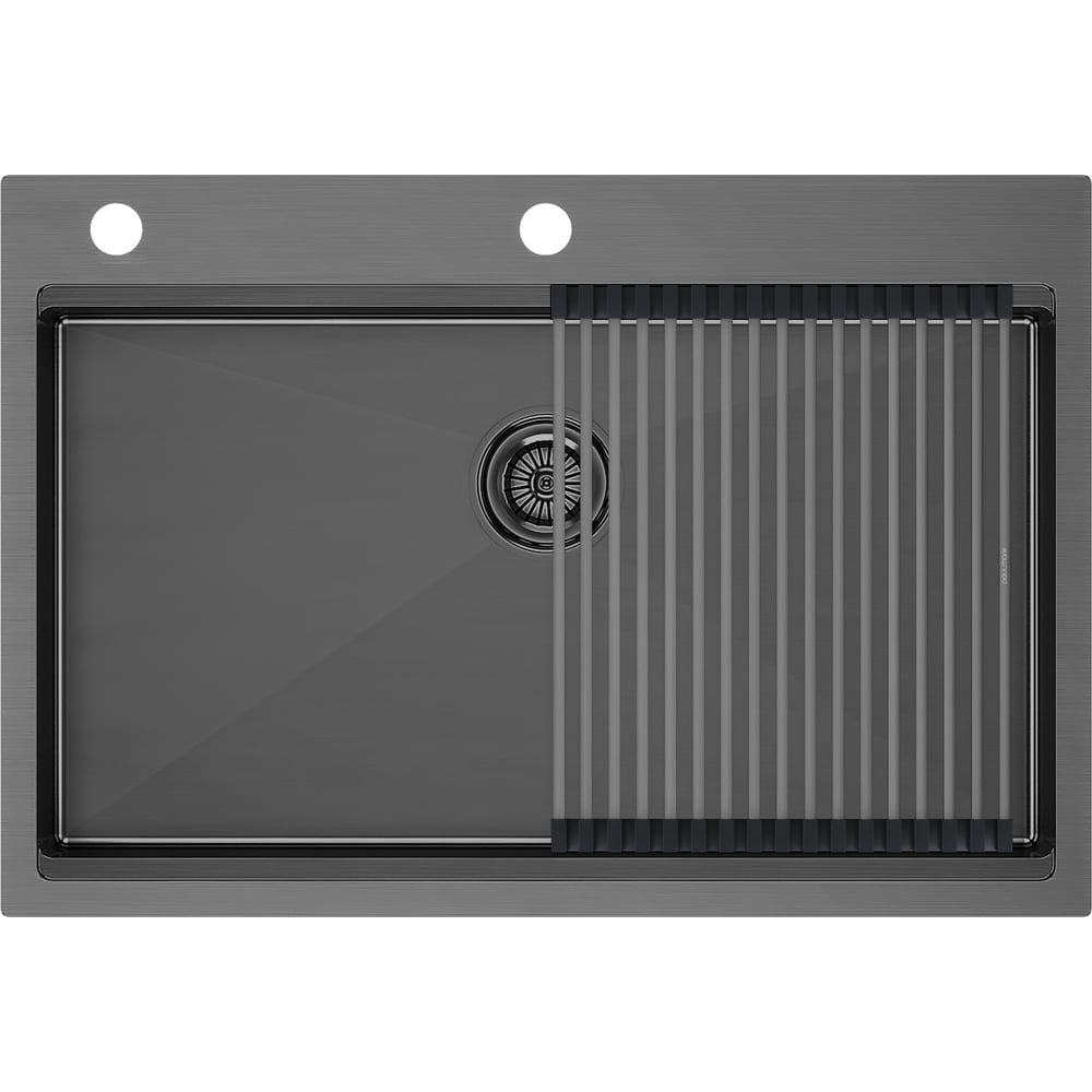 Изображение товара Кухонная мойка Paulmark KRONER-PRO 75 из нержавеющей стали размеры 750х510 мм