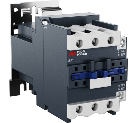 Изображение товара Контактор Prompower ac jlp1-d65-11-bd (dc24), 65a, 3 полюса, доп контакты 1но+1нз, напряжение катушки 24vdc JLP1D6511BDDC24