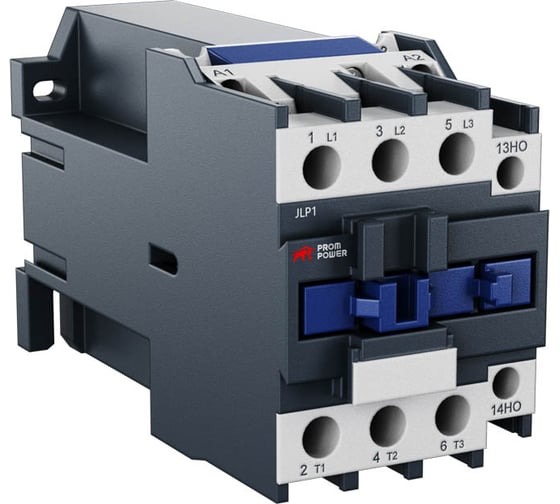 Изображение товара Контактор Prompower ac jlp1-d32-10-bd (dc24), 32a, 3 полюса, доп контакт 1но, напряжение катушки 24vdc JLP1D3210BDDC24