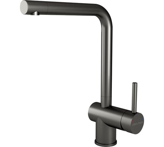 Изображение товара Смеситель для кухни Paulmark Spring вороненая сталь Sp212067-GM
