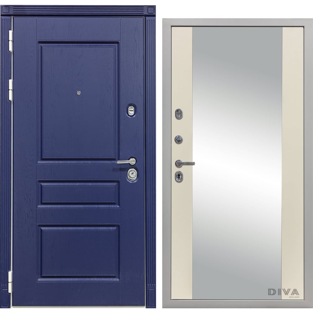 Входная левая дверь DIVA дверь левое открывание поленница 190 х 67 см с фотопечатью 6 мм добропаровъ