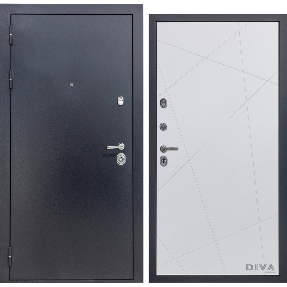 Входная левая дверь DIVA дверь левое открывание белка на дереве 190 х 67 см с фотопечатью 6 мм добропаровъ