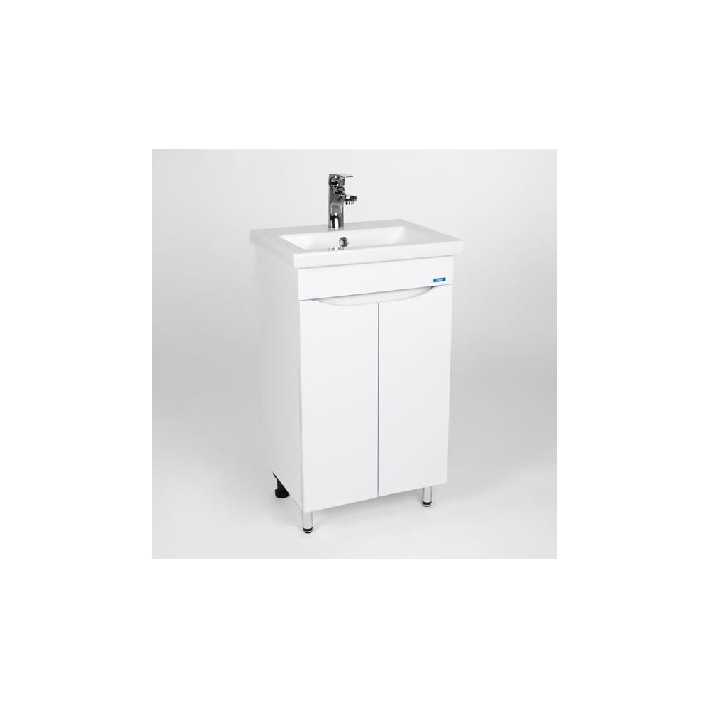 Изображение товара Современная напольная тумба для ванной комнаты Viant Рим como 50 2 створки белая