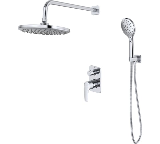 Изображение товара Душевая система скрытого монтажа с тропическим душем и ручным душем IDDIS Ray RAYSB02i67