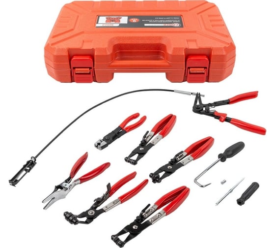 Изображение товара Щипцы для снятия и установки хомутов и шлангов Forcekraft набор 9пр. fk-909g3 56381