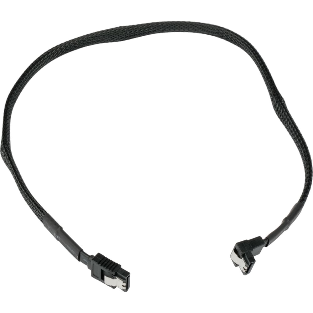 Изображение товара Кабель SATA кабель с угловым разъемом 50 см Cablexpert CC-SATAM-DATA90-BLBR-50CM