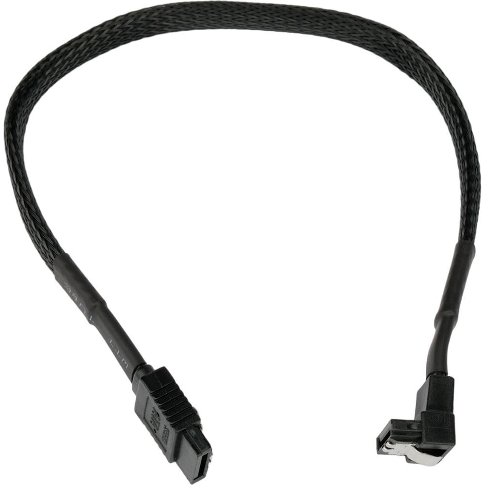 Изображение товара Кабель SATA Cablexpert SATA3 7pin/7pin 30см с нейлоновой оплеткой угловой разъем