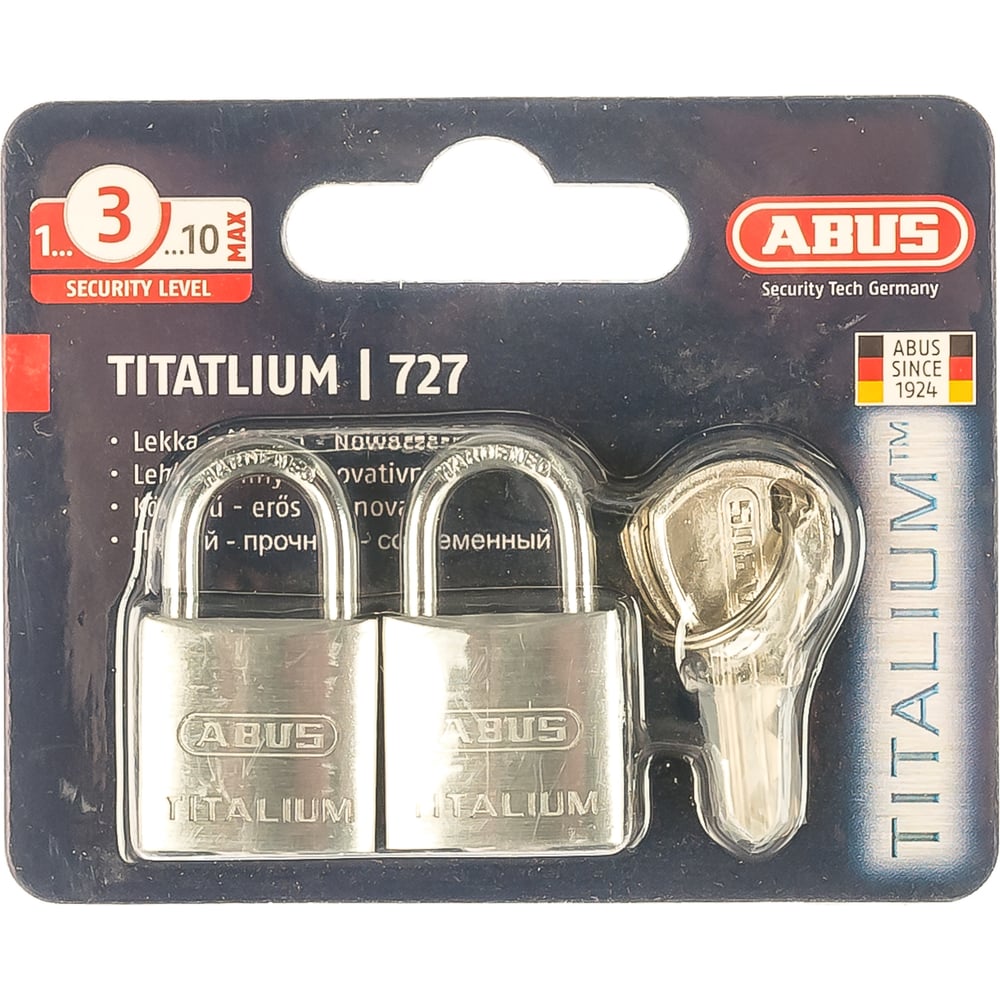 фото Навесные замки abus 727ti/20 twins c/blister 26657