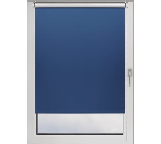 Изображение товара Рулонная штора PRAKTO BLACKOUT SILVER 70x160 см, синий 7207553