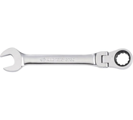 Изображение товара Трещоточный комбинированный ключ с шарниром, 18 мм KING TONY 373018M