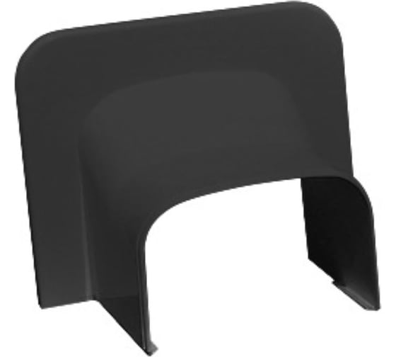 Изображение товара Прямой ввод в стену Рувинил 74x55 мм черный уп 4 шт ПВС-74х55-Ч