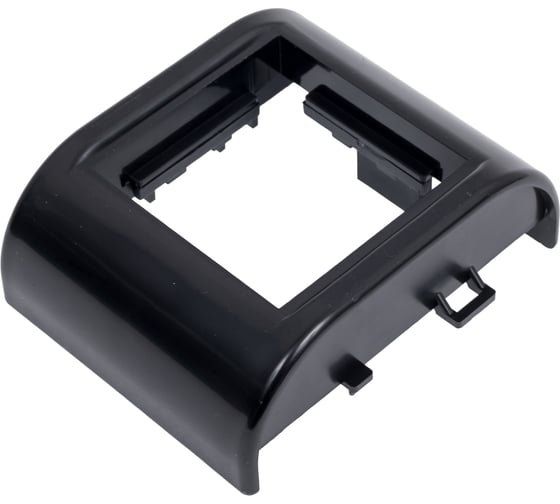 Изображение товара Установочный суппорт для модульных механизмов Рувинил 45x45x9 мм для РКК 74x55 черный уп 6 шт СПР-74х55-Ч