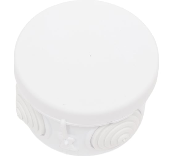 Изображение товара Распределительная коробка Рувинил Тусо для открытой проводки D 60 мм H40 мм белая 67010Б