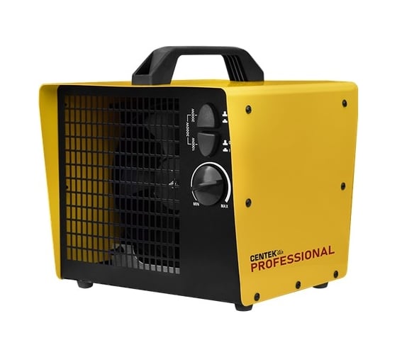 Изображение товара Профессиональный тепловентилятор Centek 1000/2000/3000Вт, защ. от перегрева, 35м3, 250м3/час CT-6031