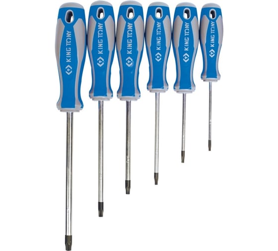 Изображение товара Набор отверток в коробке, TORX, 6 предметов KING TONY 30316PR