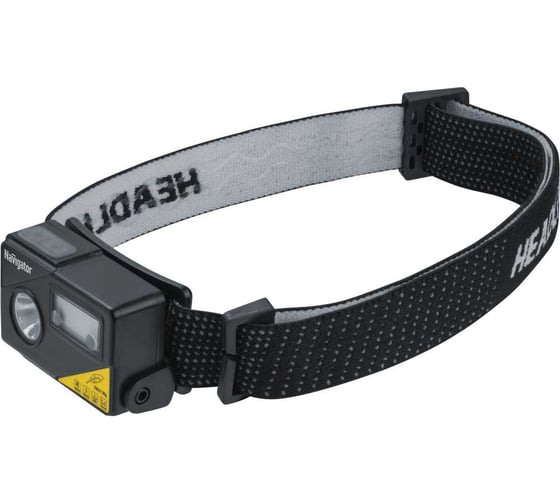 Изображение товара Фонарь Navigator 93 879 npt-h36-accu налоб.сенсор.1xpg,5вт+1led,1вт li-pol 0,8ач 93879