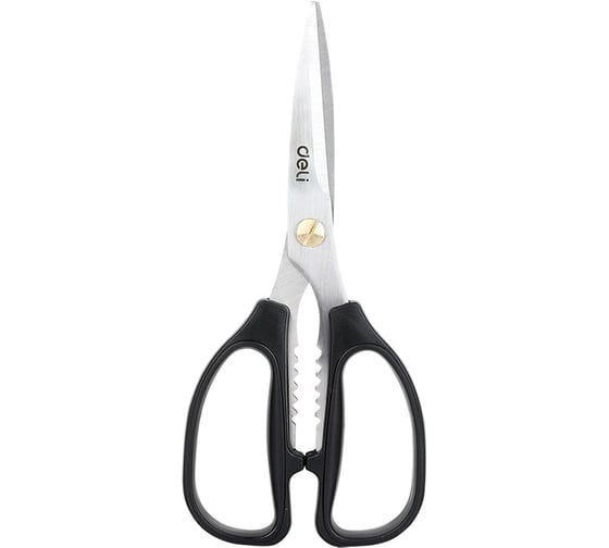 Изображение товара Универсальные хозяйственные ножницы DELI dl2613 195 мм, нержавеющая сталь, рукоять из abs пластика 123294