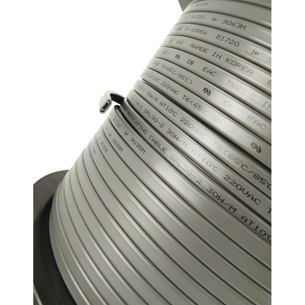 Изображение товара Греющий кабель для труб EASTEC SRL 30-2 50 м саморегулирующийся 30 Вт/м