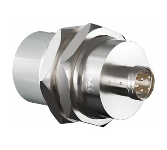 Изображение товара Индуктивный датчик Prompower kt130-d25pa-ds1253-ly, латунь, незаподлицо, м30, 25 мм, pnp-но, разъем м12 KT130D25PADS1253LY