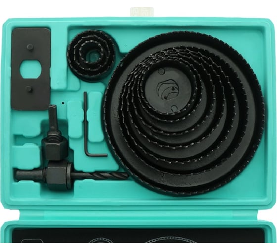 Изображение товара Набор коронок по дереву (15 предметов; 12 коронок 19-127 мм) Sturm 5440202