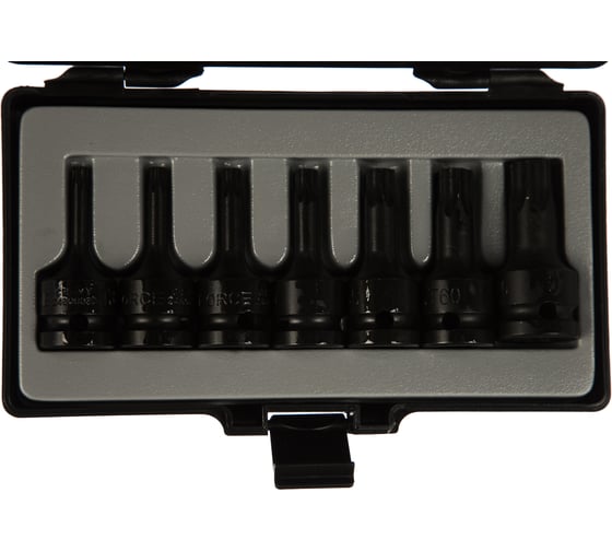Изображение товара Набор головок TORX-имбус 1/2" для пневмоинструмента FORCE 4078
