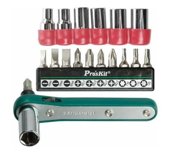 Изображение товара Ключ-отвертка с 17 насадками ProsKit 1PK-202A 00155551