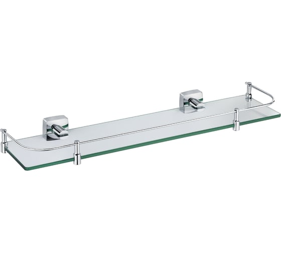 Изображение товара Стеклянная полка с ограничителем FIXSEN KVADRO 61303B