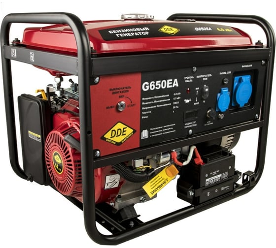 Изображение товара Бензиновый генератор DDE G650EA 917-477
